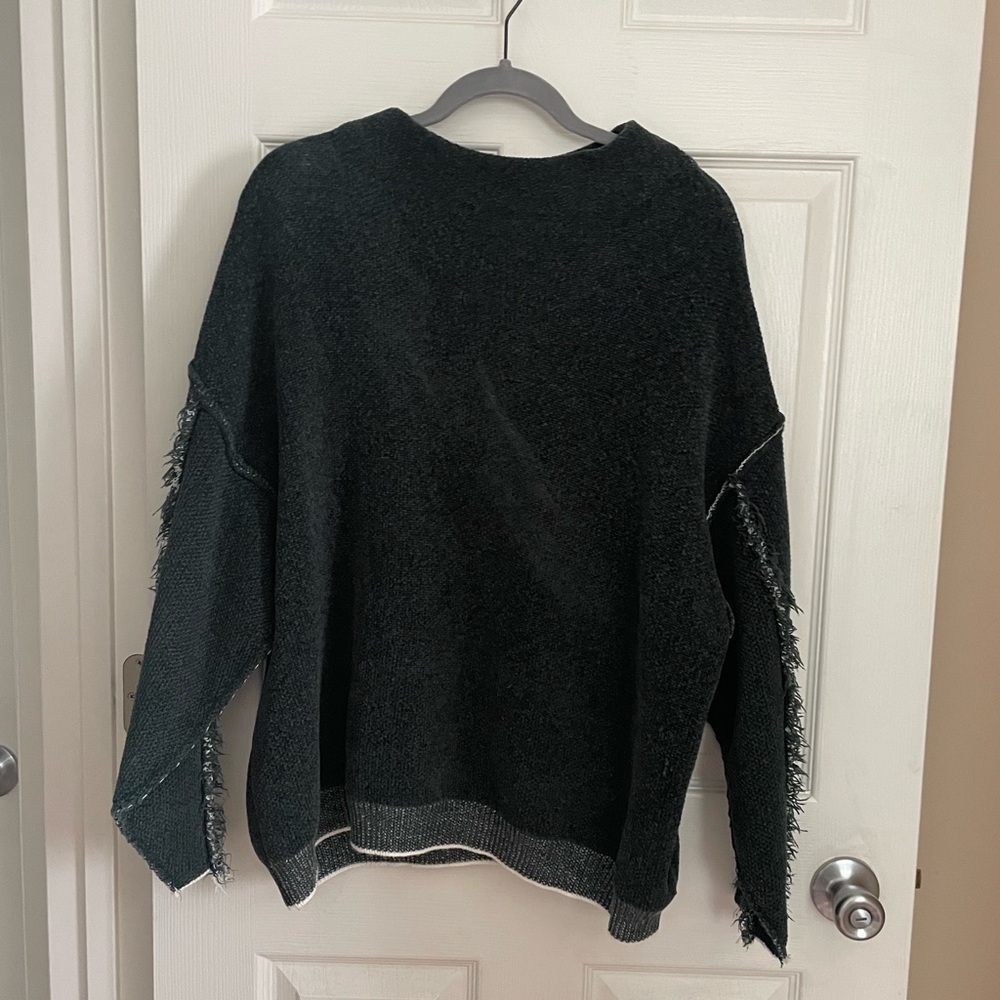 Dark Green Mock Neck Sweater